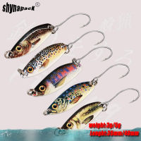 3g 5g โลหะ Spinner Lure ช้อนหล่อชุด ultralight น้ำจืดทองเหลืองโลหะเหยื่อปลาเทราท์ pike bass lake ปั่น pesca Hard เหยื่อ-Luqiande