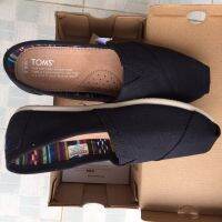 พิเศษสุด TOMS รองเท้าผ้าใบชายและหญิงรองเท้าชาวประมงผ้าลินินส้นแบนสำหรับคนขี้เกียจรองเท้าผ้าสไตล์เกาหลีสไตล์ปักกิ่ง