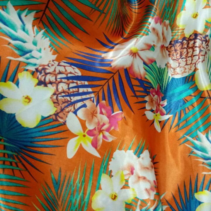 hawaii-style-satin-fabric-craft-soft-glossy-diy-lining-material-tissue-polyester-charmeuse