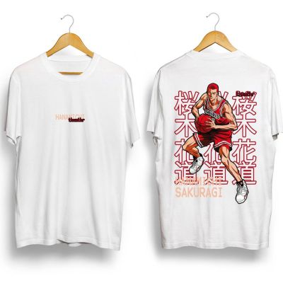 ข้อเสนอพิเศษ tshirt เสื้อยืดแขนสั้นลําลอง ทรงหลวม พิมพ์ลายอนิเมะ SLAM DUNK Hanamichi Sakuragi พลัสไซซ์ แฟชั่นสําหรับผู้ชาย และผู้หญิงS-5XL