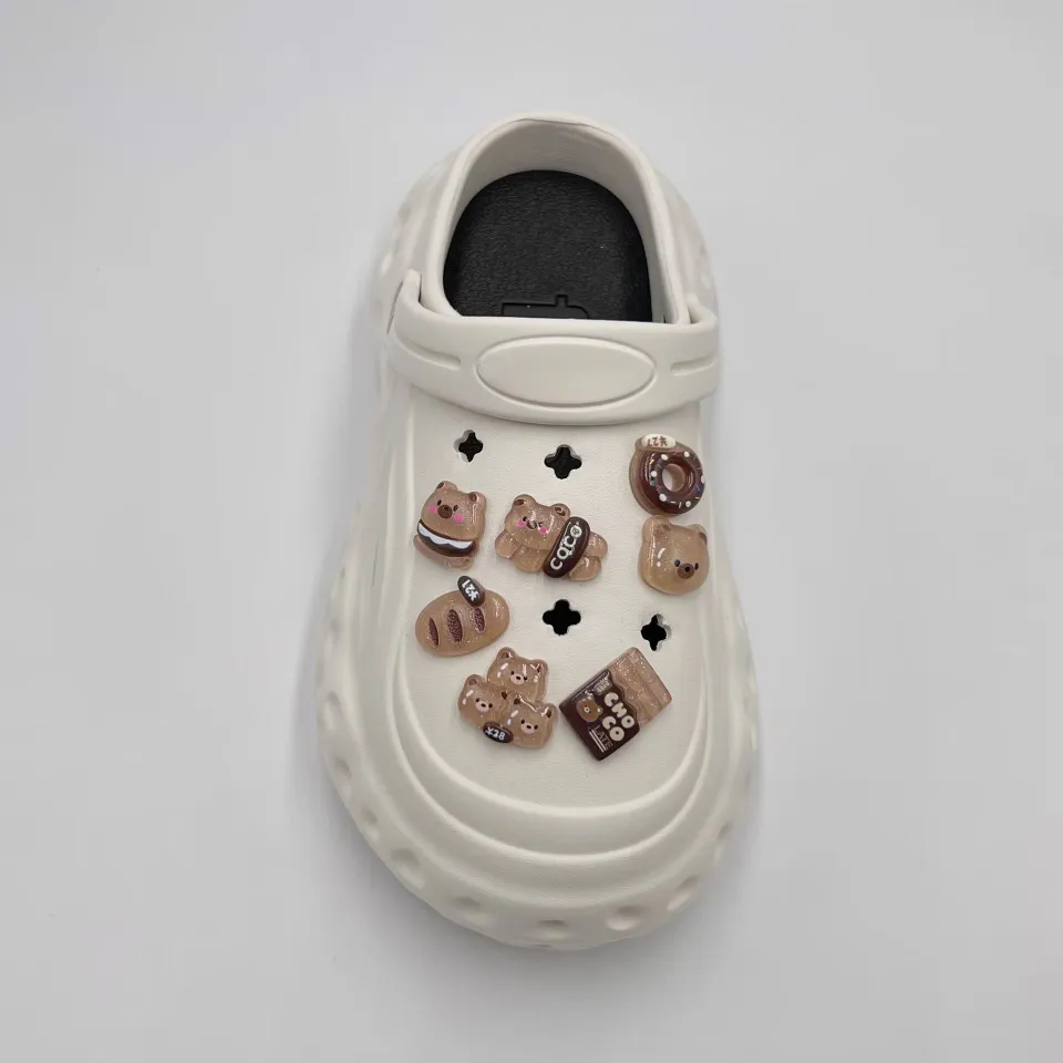 14Pcs/Set Crocs Jibbitz Charms Shoe Accessories DIY Chocolate