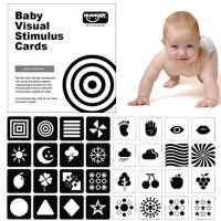 0-36 Months Montessori Black White Color Cards Early Educational Baby Visual Stimulation Card Toys Kids Learning Montessori Card Flash Cards
