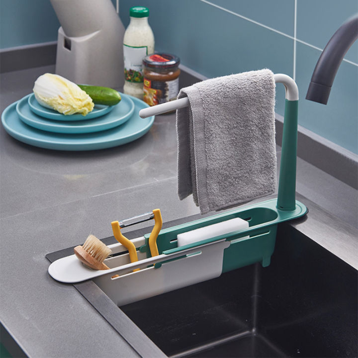 convenience-sink-storage-rack-home-kitchen-scalable-sink-organizer-sponge-soap-scrubber-dishcloth-hanger-for-kitchen-hanw88