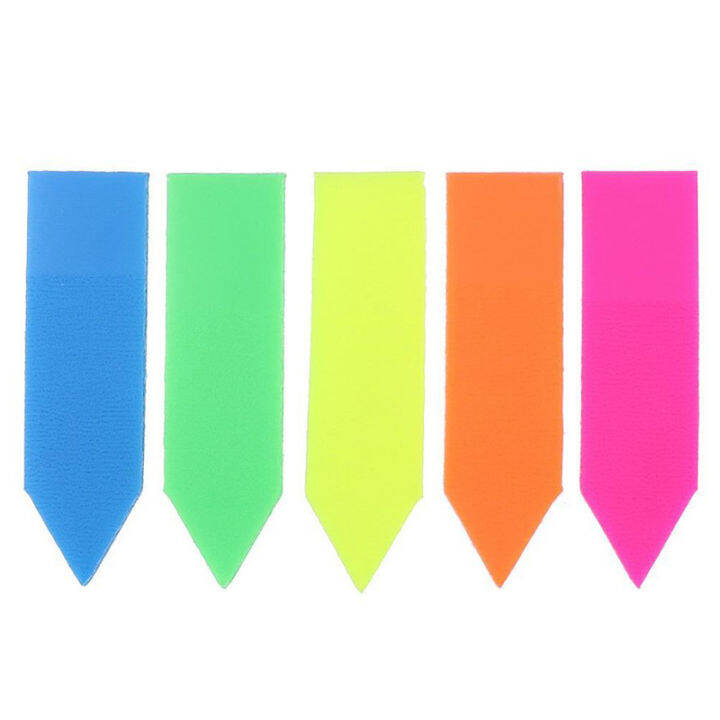 rayua-100แผ่น-arrow-shape-fluorescent-paper-self-adhesive-memo-pad-sticky-notes