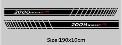 2pcslot New kk car side sticker for Peugeot 106 108 206 208 306 308 508 2008 3008 Car Accessories