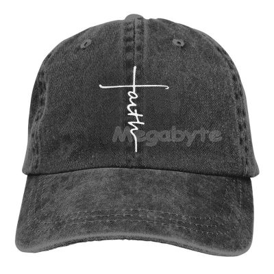Faith Cross Hat Adjustable Baseball Cap Unisex Washable Cotton Trucker Casual Adjustable Outdoor Cap Dad Hat