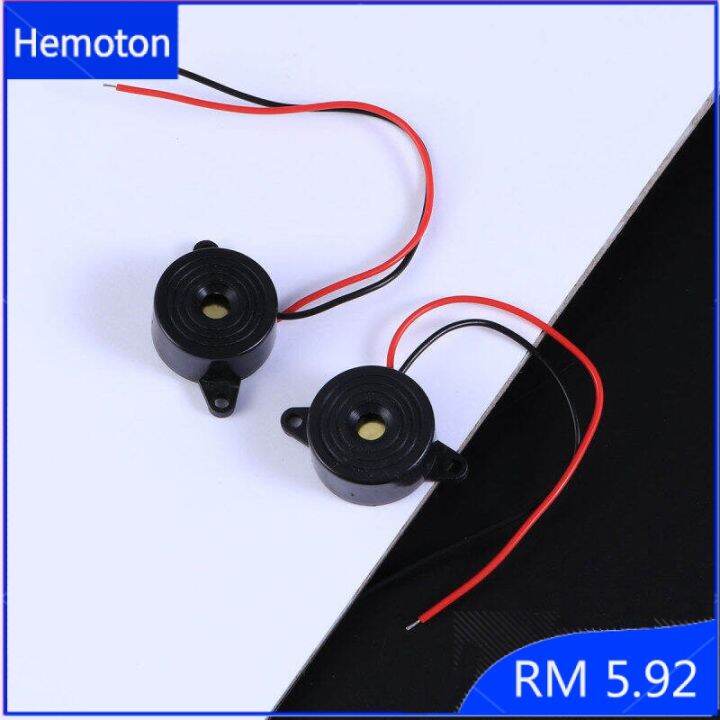 Hemoton DC 3-24V 85DB ABS Small Enclosed Piezo Electronic Alarm Beeper ...