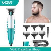 VGR V-958เสียงต่ำเครื่องตัดผมตัดผมไฟฟ้า Clipper ผมมืออาชีพไร้สายแบบชาร์จผม T Rimmer สำหรับผู้ชาย