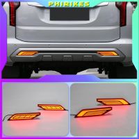 1 Pair LED Rear Fog Lamp For Mitsubishi Pajero Montero Sport 2019 2020 Car LED Bumper Light Brake Light Reflector