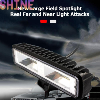 Shine 16LED Work Light Bar 48W 6000K Waterproof Car Spot Beam FOG Driving Lamp