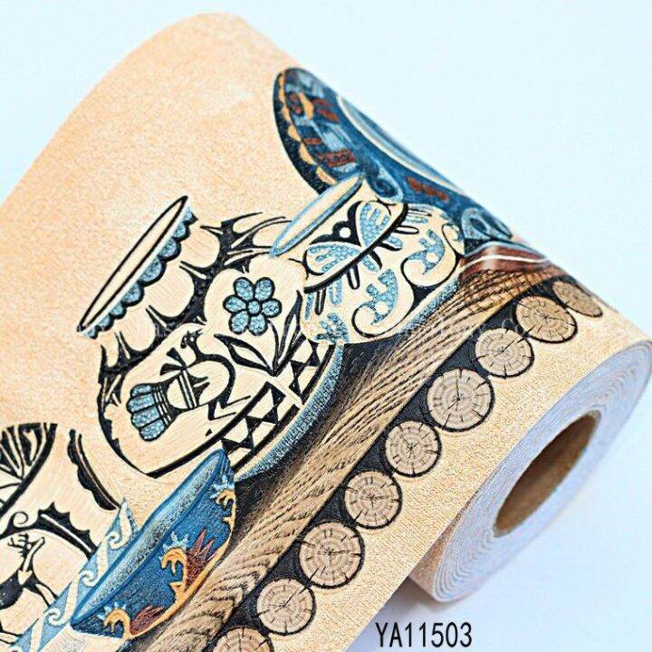 3-d-waterproof-adhesive-waist-line-sticker-play-crural-wall-stick-decorative-wallpaper-border-dado-toilet