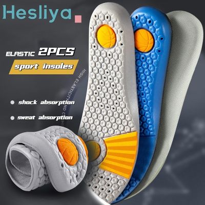 Shock Absorption PU Insoles for Shoes Sole Deodorant Shoe Cushion Running Insoles for Man Women Orthopedic Sweat Absorption