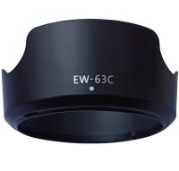 1ชิ้นสีดำABSเลนส์ฮู้ดEW-63C EW63CสำหรับCanon EF-S 18-55มิลลิเมตรf/3.5-5.6 IS STMกล้องเลนส์ฮู้ดเลนส์protetor ew 63c-Giers