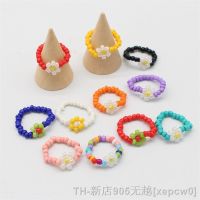 hot【DT】♘♧▫  15 Korean Colorful Bohemia Small  Rice Beads Stretch Rings Beach Jewelry Gifts