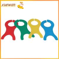 XUEWAN แดงน้ำเงินเหลืองม่วงเขียว Bobbins bobbins พลาสติกทำจากพลาสติก กระสวย5สี ที่ยึดเกลียว เครื่องม้วนถักโครเชต์ อุปกรณ์เย็บปัก