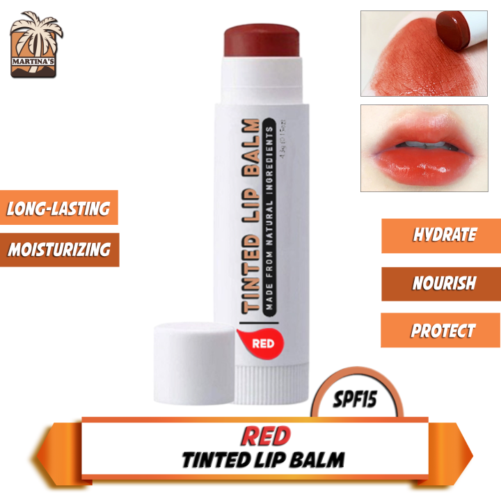 [ ORGANIC TINTED LIP BALM ] Martina's Red Tinted Lip balm Lip