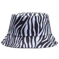 ◎ Topi Hip Hop Outdoor Visor Beach Hat Fashion Zebra pattern Graffiti Fisherman Hat Double-Sided Cotton Unisex Bucket Hat