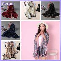 PERPE Cashmere Cape Silk Women Scarves Flower Printed Neckerchief Lady Shawl Knitted Wrap