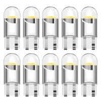 10PCS W5W Led 10PCS W5W Led T10 WY5W Car Light COB Car Wedge Parking Lights Auto License Plate Lamps Dome Read Lights