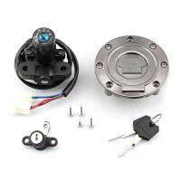 Motorcycle Ignition Switch Lock Fuel Gas Cap Key Set for Yamaha YZF R1 R6 FZ6R MT-03 FZ09 XJ6 FJR1300FJ13 FZ1 FZ6 FZ8