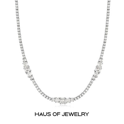 Haus of Jewelry - Luv AJ COLETTE BALLIER NECKLACE สร้อยคอประดับเพชรคิวบิกเซอร์โคเนีย (Cubic Zirconia)