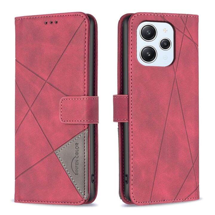 เคสแบบกระเป๋าสตางค์เคสแบบฝาพับสำหรับ-xiaomi-redmi-12สำหรับ-xiaomi-redmi-12-redmi12-6-79-2023กระเป๋าป้องกันโทรศัพท์หนัง