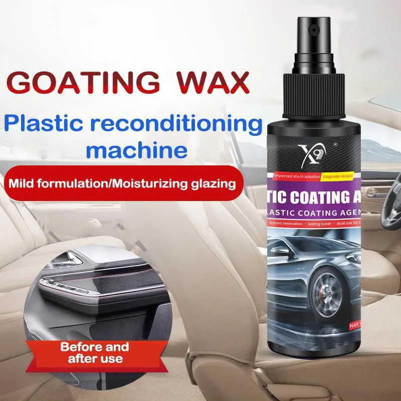 Car Plastic Restorer Black Gloss Glazing Refinisher Auto Polishing and  Restoration Coating Refinisher Car Cleaning Accessories