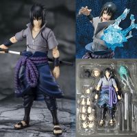 “》 {} SH Figuarts นารูโตะ Uchiha Sasuke ตุ๊กตาขยับแขนขาได้ของเล่นข้อต่อเลื่อนได้โมเดลเคลื่อนไหวของขวัญของเล่นเด็กตุ๊กตา