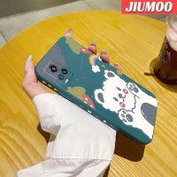 JIUMOO เคสสำหรับ Vivo V20 2021 V20 2020เคสโทรศัพท์ลายการ์ตูนหมีสีรุ้งแบบดั้งเดิมขอบซิลิโคนของเหลวแบบนิ่มคลุมทั้งหมดเคสตัวปกป้องกล้องถ่ายรูปเลนส์เคสฝาหลังเคสนิ่ม