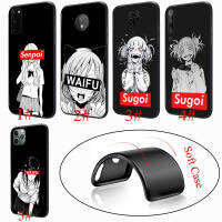 อ่อนนุ่ม Black เคสโทรศัพท์ หรับ OPPO  ปก 174YX Sugoi Senpai Anime Waifu