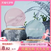 ◈ cap womens waterproof head size plus long hair special comfortable silicone earmuffs adult big circumference swimming