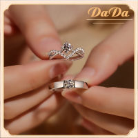 แหวนคู่ 925 เงินสเตอร์ลิง Moissanite หนึ่งกะรัตรอบเพชรข้อเสนอแหวนผู้ชายและผู้หญิงสําหรับของขวัญของแฟน