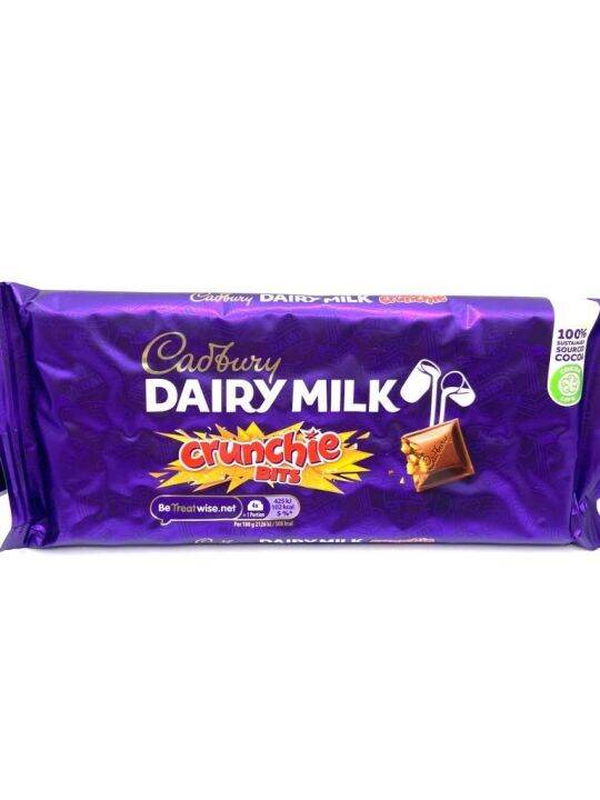 Cadbury Dairy Milk Crunchie Bits Chocolate Bar 180g Lazada