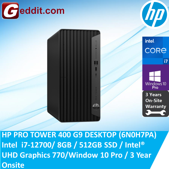 HP PRO TOWER 400 G9 DESKTOP (6N0H7PA) (I712700,8GB,512GB SSD,UHD