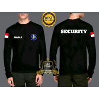 เสื้อยืดแขนยาวมีความปลอดภัยสามารถขอชื่อบนหน้าอก/เสื้อยืดพิมพ์ลาย Security