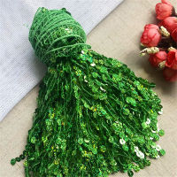 15cm width glitter 7mm sequins Tassel Fringe Trimming Lace Fabric Latin stage dance skirts garments DIY Accessories FH24