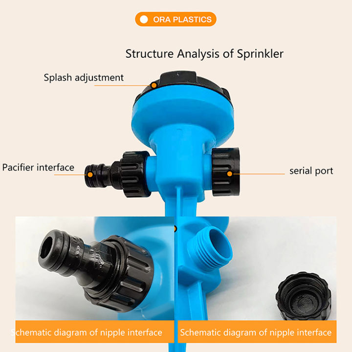 ระบบรดน้ำแบบหมุนเวียน-360สปริงเกอร์ในสวน1ชิ้น-ระบบรดน้ำในฟาร์มฟาร์มอัตโนมัติสำหรับการเกษตรสปริงเกอร์รดน้ำสเปรย์น้ำแร่ในฟาร์ม