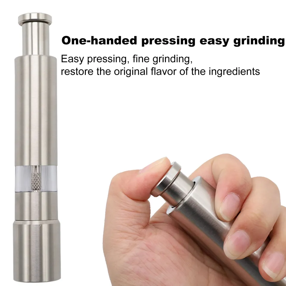 mini stainless-steel one-handed thumb push button