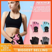 hotx【DT】 Gym Gloves Cycling Half Weightlifting Crossfit Sport Workout Men  Hand Protector