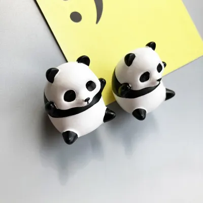 Cute and Playful Little Panda Refrigerator Magnet Souvenir Photo Wall Magnet Chinese Style Refrigerator Magnet Gift