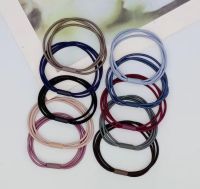 2pcs rubber band ชิ้นละ 1 บาท✔ยางมัดผม 3สายใน1เส้น สีพื้น ยืดหยุ่นสูง สไตล์เกาหลี สำหรับผู้หญิง