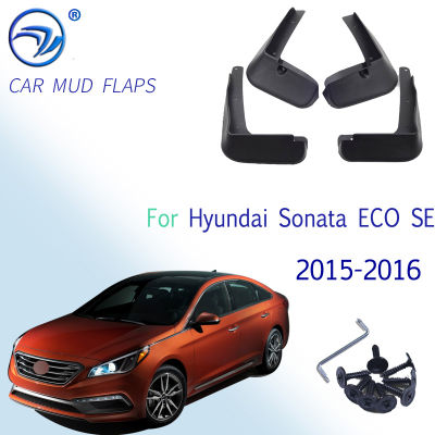 OE สไตล์แม่พิมพ์รถ Mud Flaps สำหรับ Hyundai Sonata ECO SE 2015 2016 Mudflaps Splash Guards Flap Mudguards อุปกรณ์เสริมรถจัดแต่งทรงผม