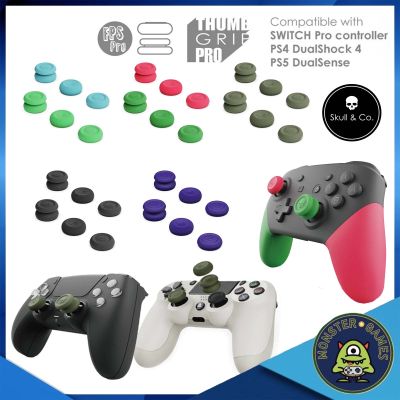 Skull & Co Thumb Grip Set for PS5 / PS4 / Switch Joy Pro Controllers (ที่ครอบอนาล็อก)(จุกจอย)(ที่ครอบอนาล็อค)(จุก)(จุกอนาล็อค)