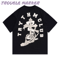 TroubleMaker เสื้อครอป เสื้อยืด ชุดเซ็ทผู้หญิง สบาย สไตล์ ทันสมัย ทันสมัย WTX2392S5J 38Z230920