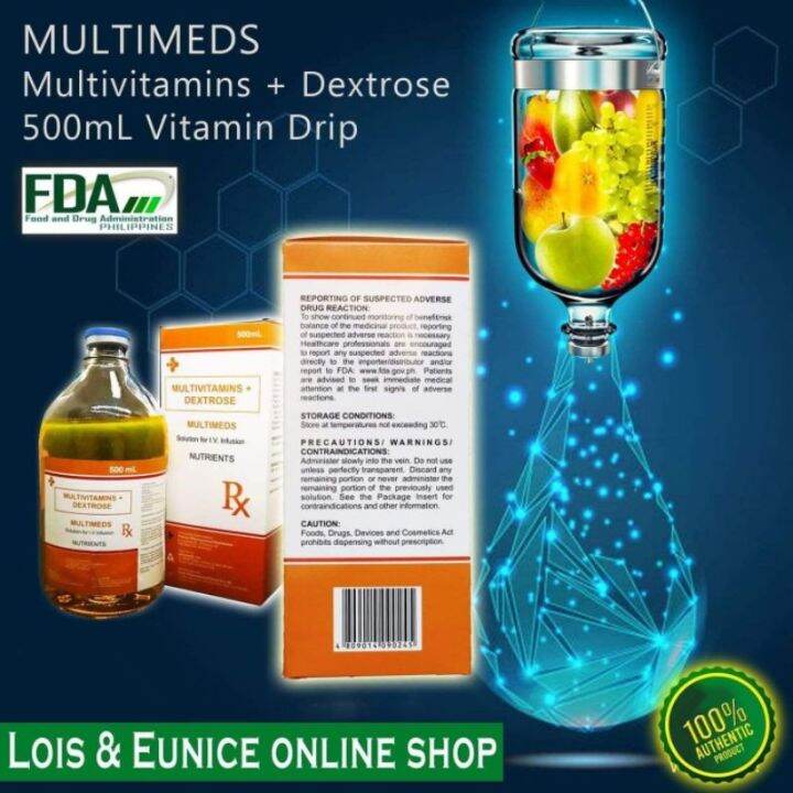 MULTIMEDS Multivitamins Dextrose 500ml Vitamin Drip Vitadex Alternative