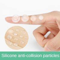 Transparent Soft Silicone Wall Protector Self-adhesive Door Handle Bumper Plug Non-slip Round Doors Stop Muffler Feet Pad