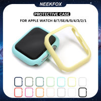 NEEKFOX กรอบด้านสำหรับนาฬิกา Apple 45มม. 41มม. 38มม. 42มม. 40มม. 44มม. กรอบเคสกันกระแทกแบบแข็งสำหรับ I Watch Series 8 7 SE 6 5 4 3 2 1อุปกรณ์ทดแทน