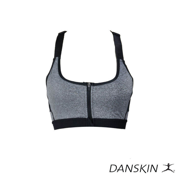 danskin zip front sports bra