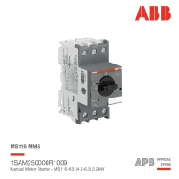 ABB MS116-6.3 ช่วงปรับตั้งกระแสโอเวอร์โหลด(4.0-6.3) Manual Motor Starter