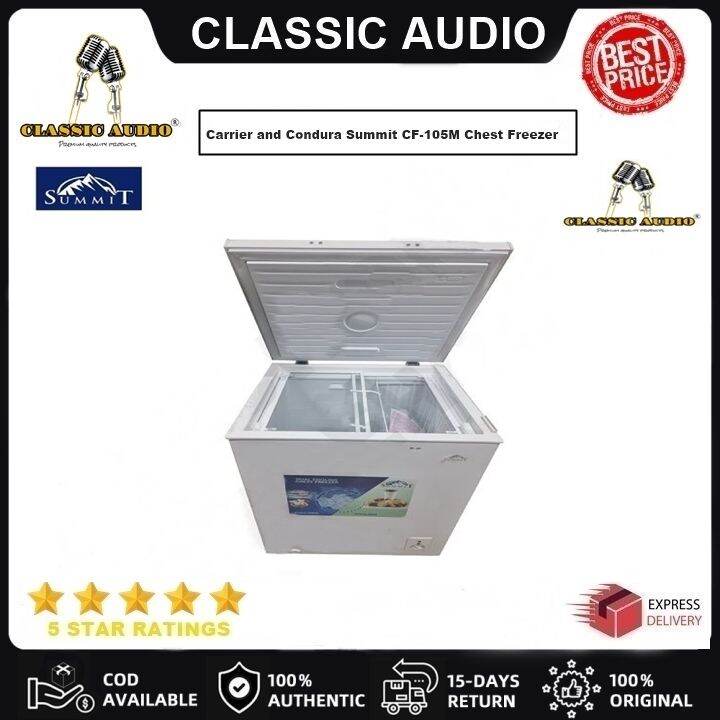 Carrier and Condura Summit By Classic Audio CF105M Chest Freezer 5